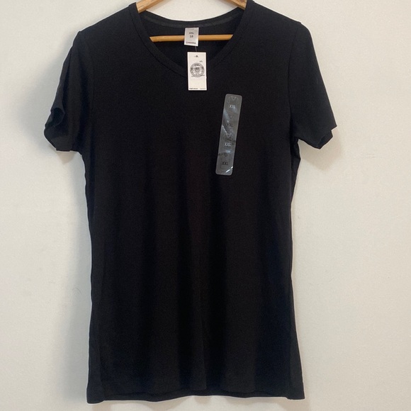 Target Tops - Black Casual T-shirt - Size 2XL